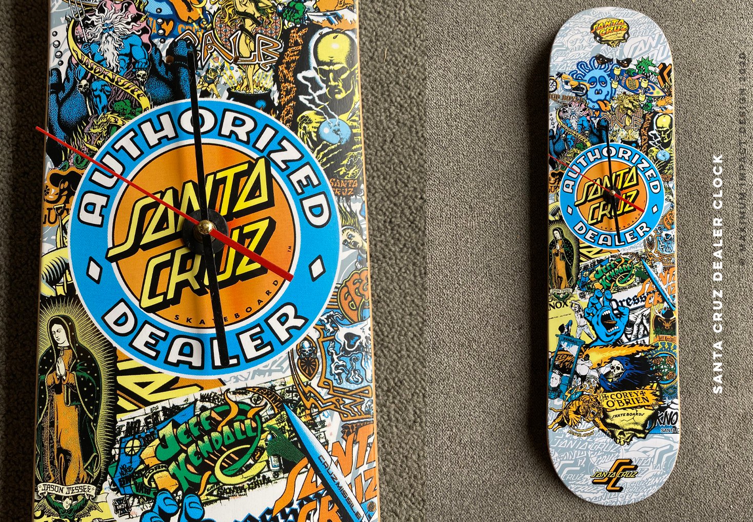 Santa Cruz Skateboards Authorized Dealer Clock | Skate Collector